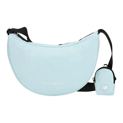 New Balance Nylon Shoulder Bag Crossbody Bag Unisex Light Blue