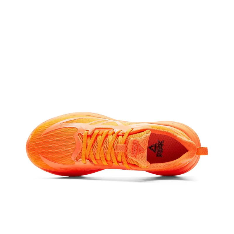 PEAK Cushioning Breathable Lightweight Rebound Low Top Running Shoes Men's Flame Tangerine-3