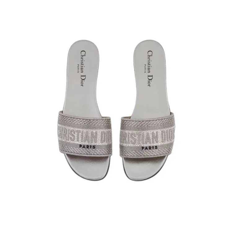 DIOR Dway Stylish Sandals Women's Gray-4