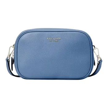 Kate Spade Astrid Litchi Grain Leather Camera Bag Shoulder Bag Crossbody Bag Medium Size Women's Blue