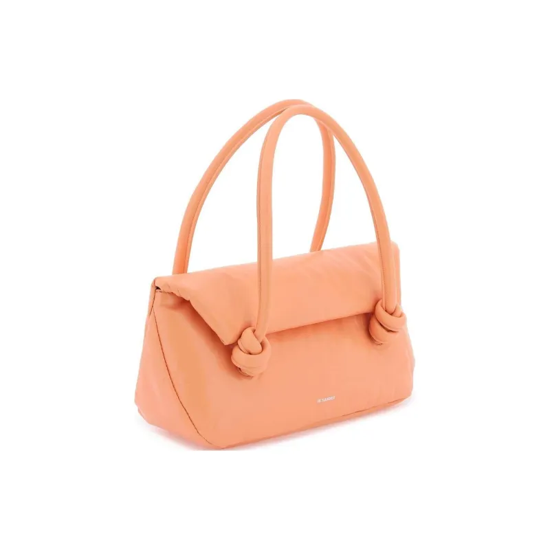 JIL SANDER Knot Detailed Padded Tote Bag-2