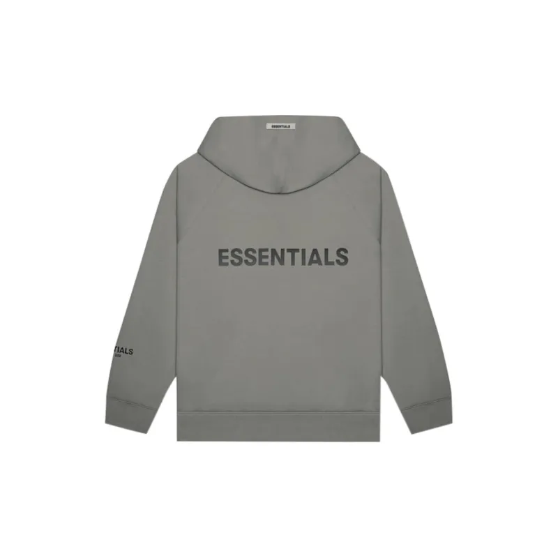 Fear Of God Essentials 3D Silicon Applique Full Zip Up Hoodie-1