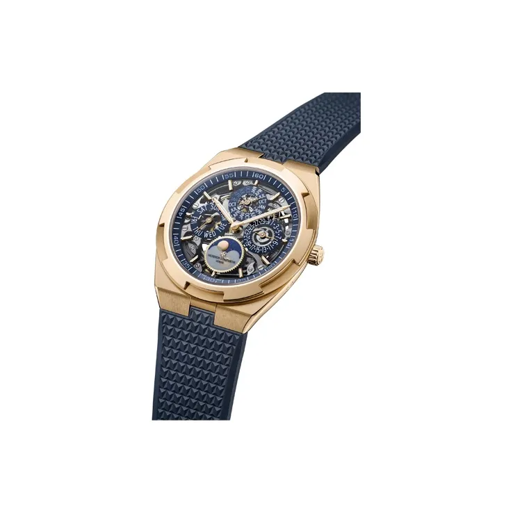 VACHERON CONSTANTIN Longitudinal And Lateral Collection OVERSEAS Automatic Mechanical Movement Men's Watch Cut Out Dial-4