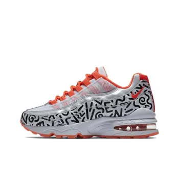 Nike Air Max 95 White Black Crimson GS
