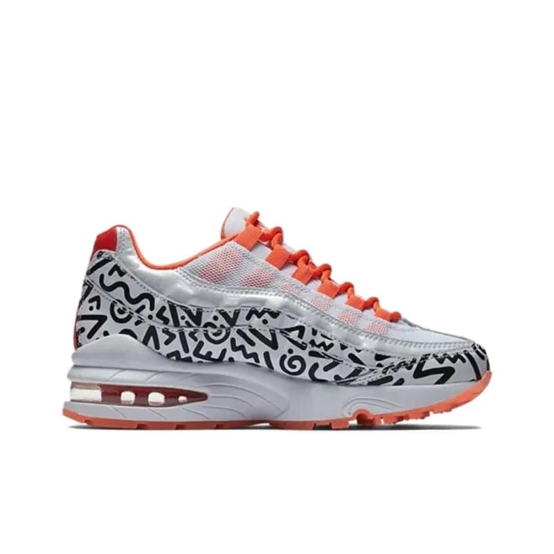 Nike Air Max 95 White Black Crimson GS-1