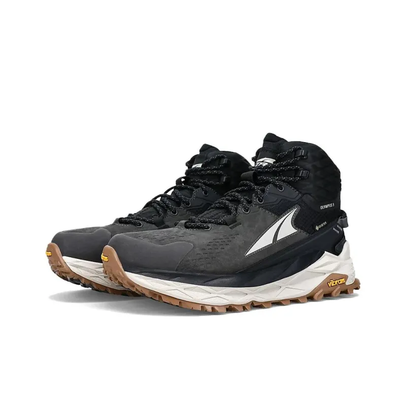 Altra Olympus 5 Hike GTX Wear-Resistant Cushioning Warm Water-Resistant Short Outdoor Boots Women's Black White-2