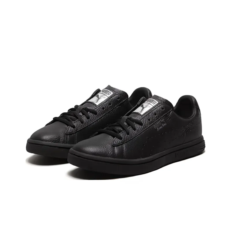 PUMA Court Star Gold Slip-Resistant Cushioning Wear-Resistant Low-Top Skateboard Shoes Unisex Black-2