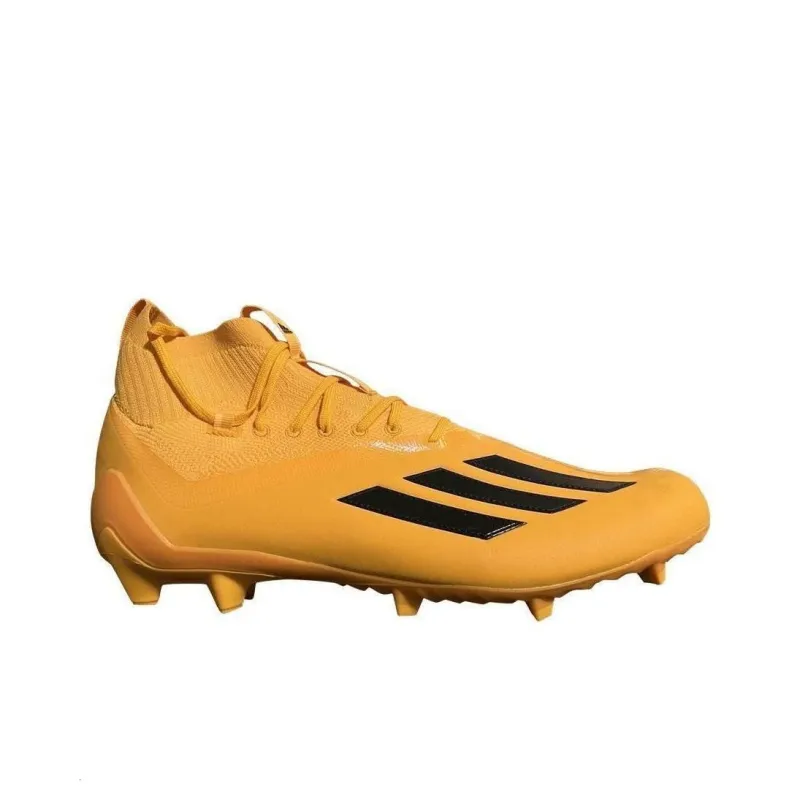 Adidas Adizero Primeknit Cleats Cushioning Wear Resistant Soccer Shoes Men's Yellow Black-1