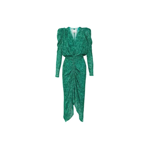 ISABEL MARANT Long-Sleeved Dresses Women's Emerald Green