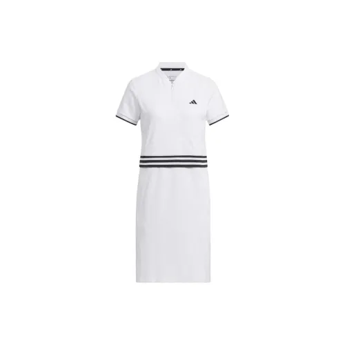 Adidas Clothing Short-Sleeved Dresses Women's White