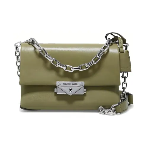 MICHAEL KORS Leather Shoulder Bag Crossbody Bag Women's Olive Green