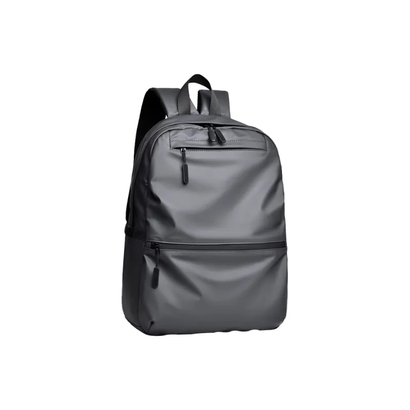 CMLZIUA Wear Resistant Material Backpack Unisex Dark Gray/Classic Black/Fashion Blue-2