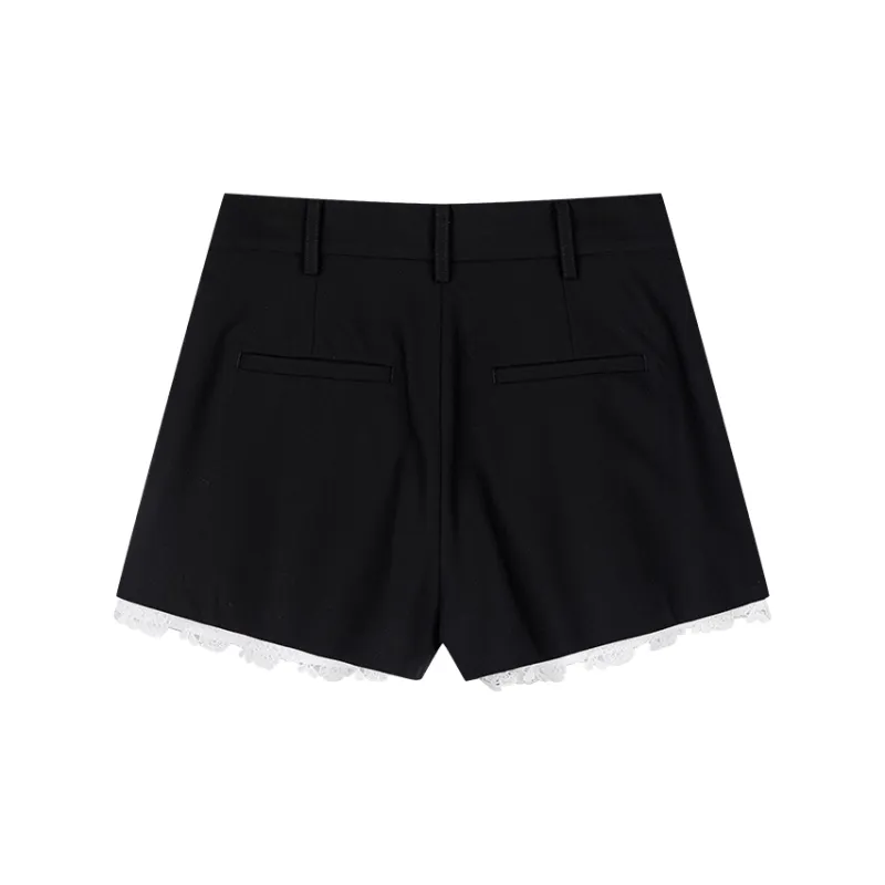 UOOYAA Casual Shorts Women's Black-1
