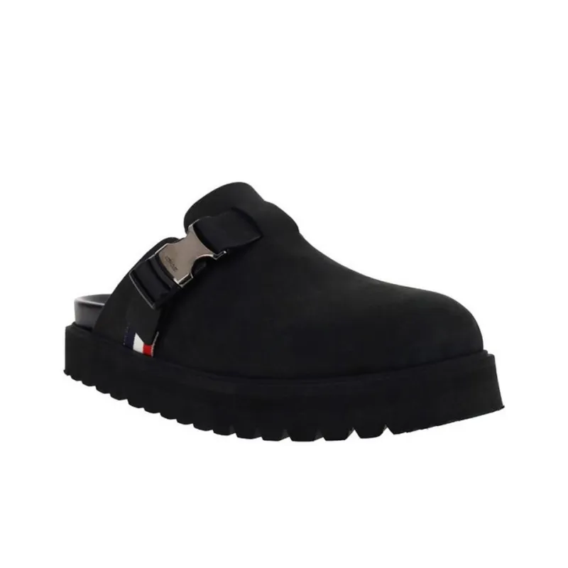 Moncler Closed Toe Slippers Men's Black-4