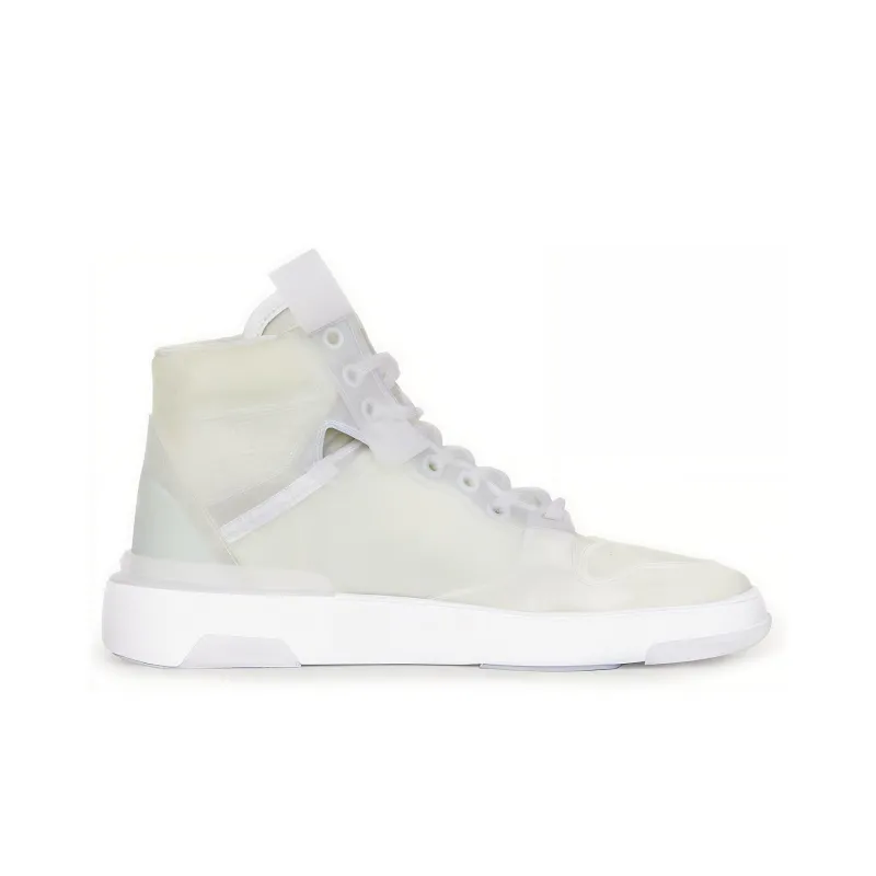 Givenchy Wing High Top Stylish Skateboarding Shoes Men's White-1