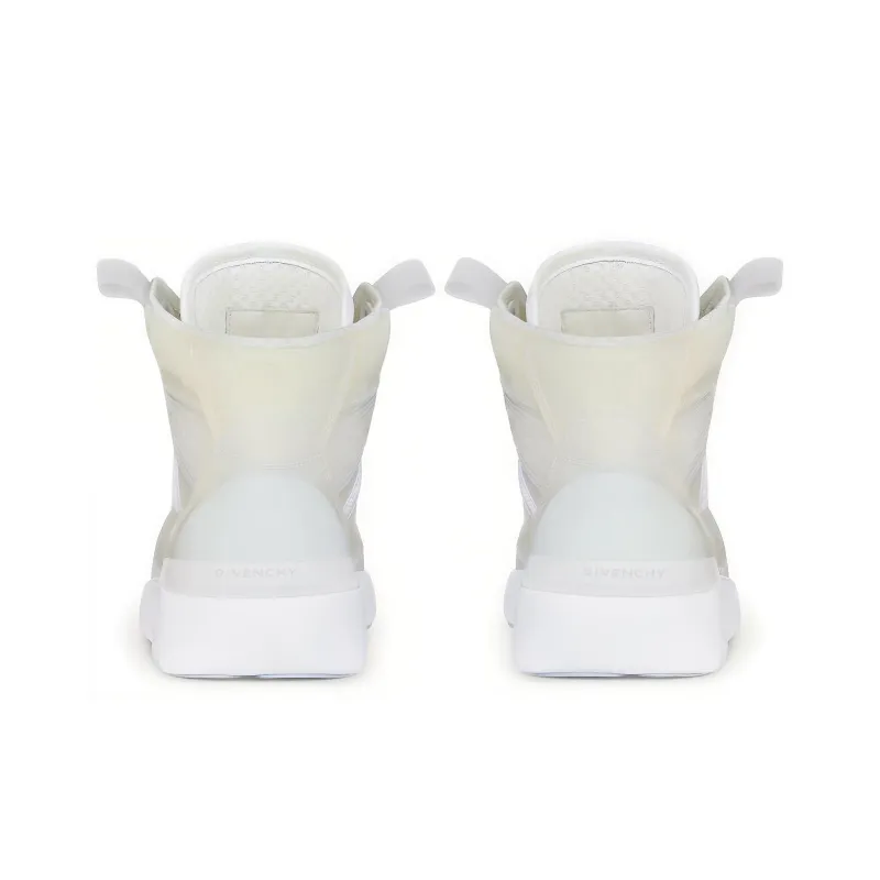 Givenchy Wing High Top Stylish Skateboarding Shoes Men's White-4
