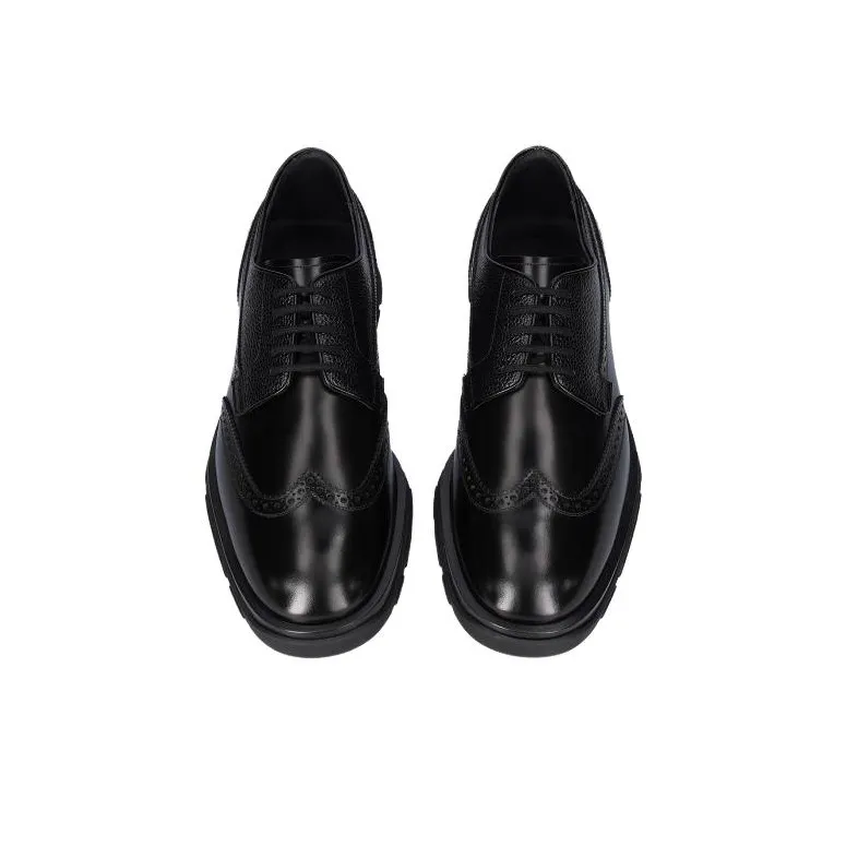 Alexander McQueen Round-Toe Lace-Up Brogues-4