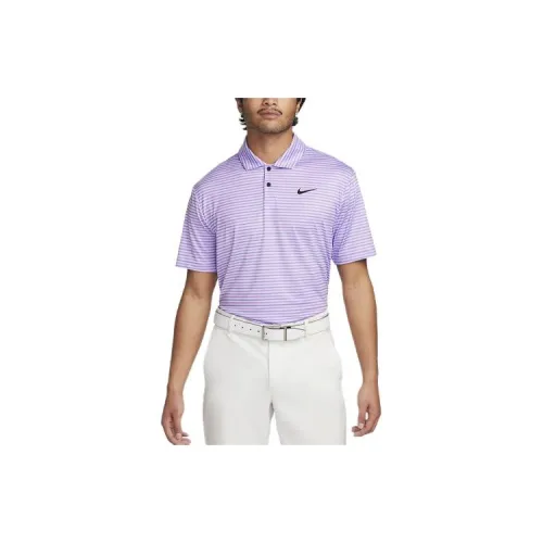 Nike Polo Shirts Men Purple Lilac Flower