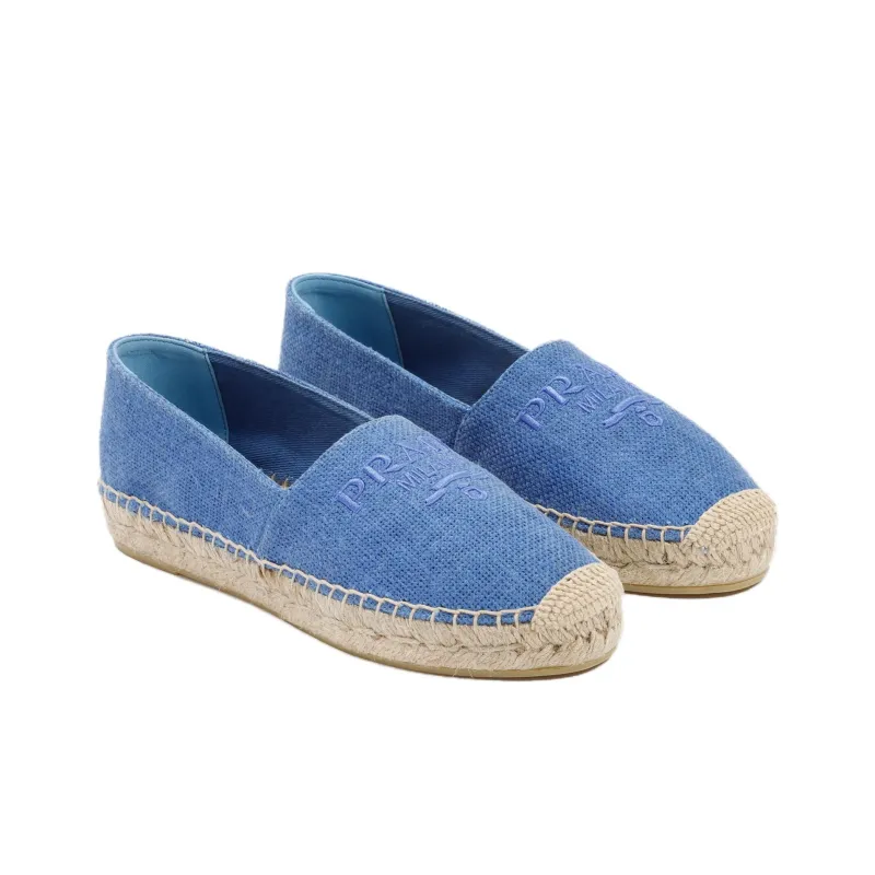 PRADA Mesh Shoes Women's Light Blue-3