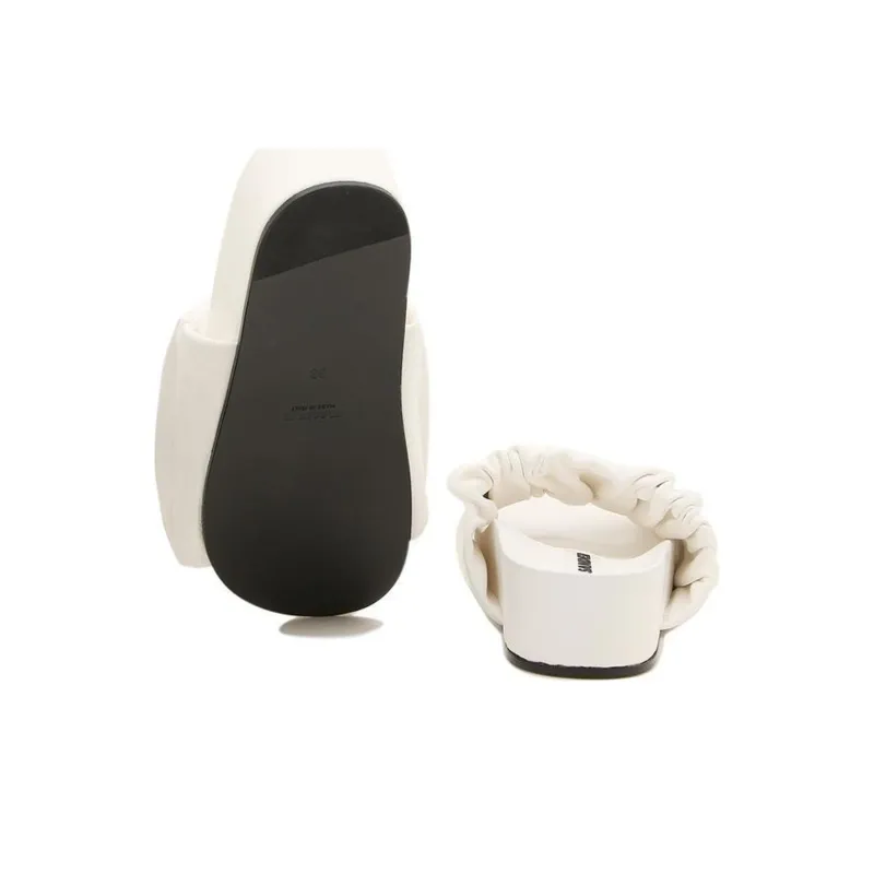 JIL SANDER Rubber Sole Slide Slippers Women's White-4
