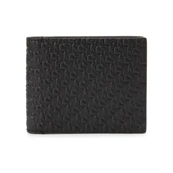 CK/Calvin Klein Cow Leather Card Holder Wallet Regular Men's Black
