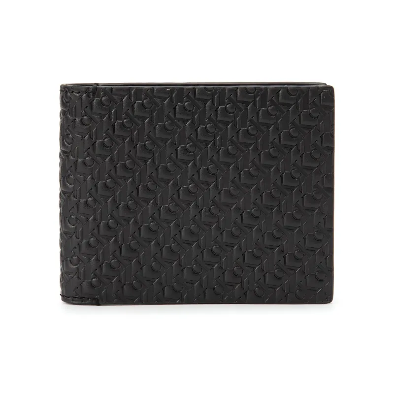CK/Calvin Klein Cow Leather Card Holder Wallet Regular Men's Black-0