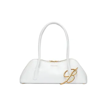 Blumarine Leather Handbag Shoulder Bag Women's White