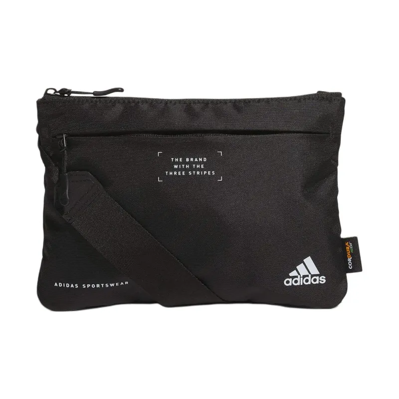 Adidas Nylon Crossbody Bag, Shoulder Bag Unisex Black-0
