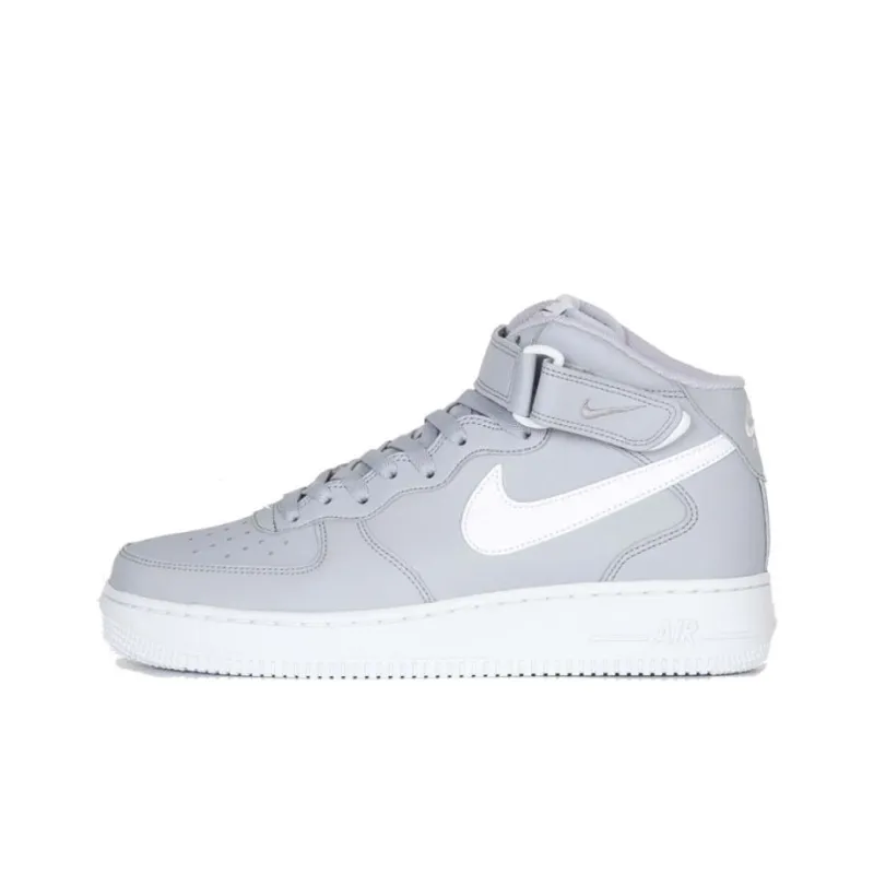 Nike Air Force 1 Mid Wolf Grey White-0