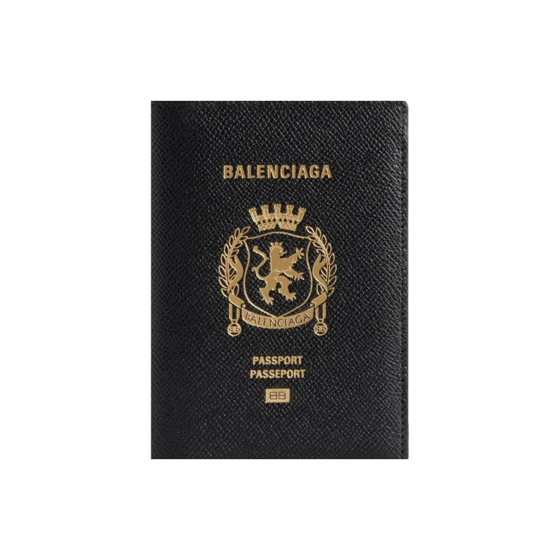 Balenciaga Logo Printed Passport Holder-7