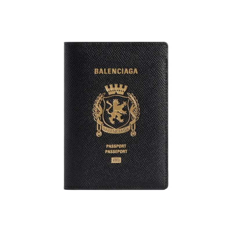 Balenciaga Logo Printed Passport Holder-0