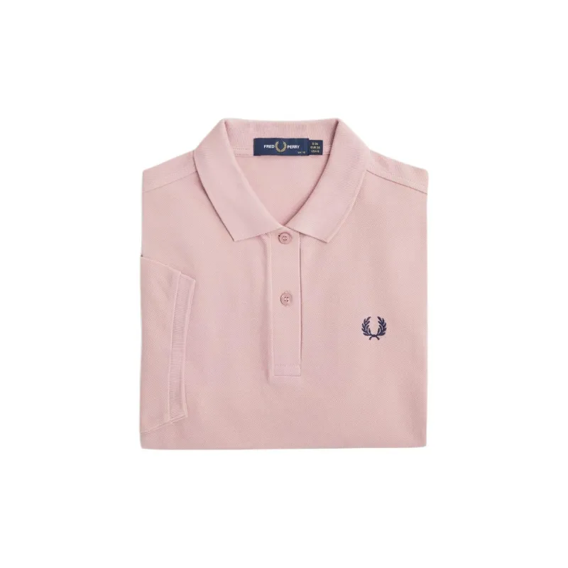 FRED PERRY Polo Shirt Women's Gray Rose Pink-2