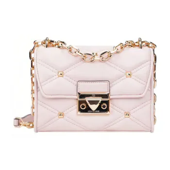 MICHAEL KORS Artificial Leather Small Square Bag Shoulder Bag, Crossbody Bag Women's Pink