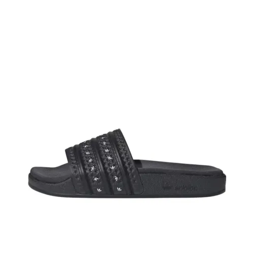 Adidas Women's Adilette Slide 'Carbon White Trefoils'