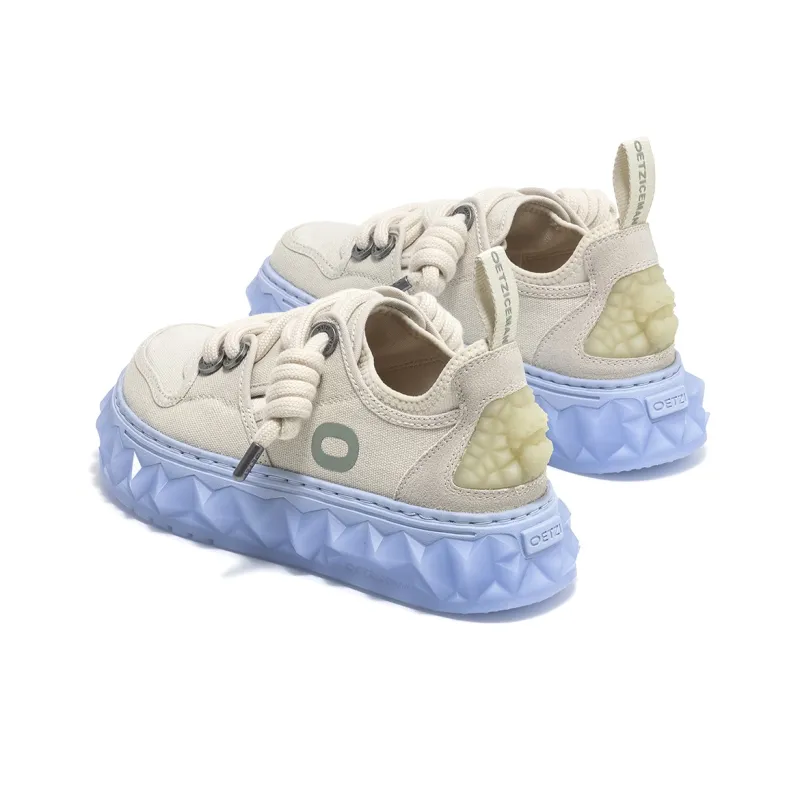 OETZI Ice Man Oz Low Top Athletic Shoes Skateboard Shoes Women's Light Gray-4