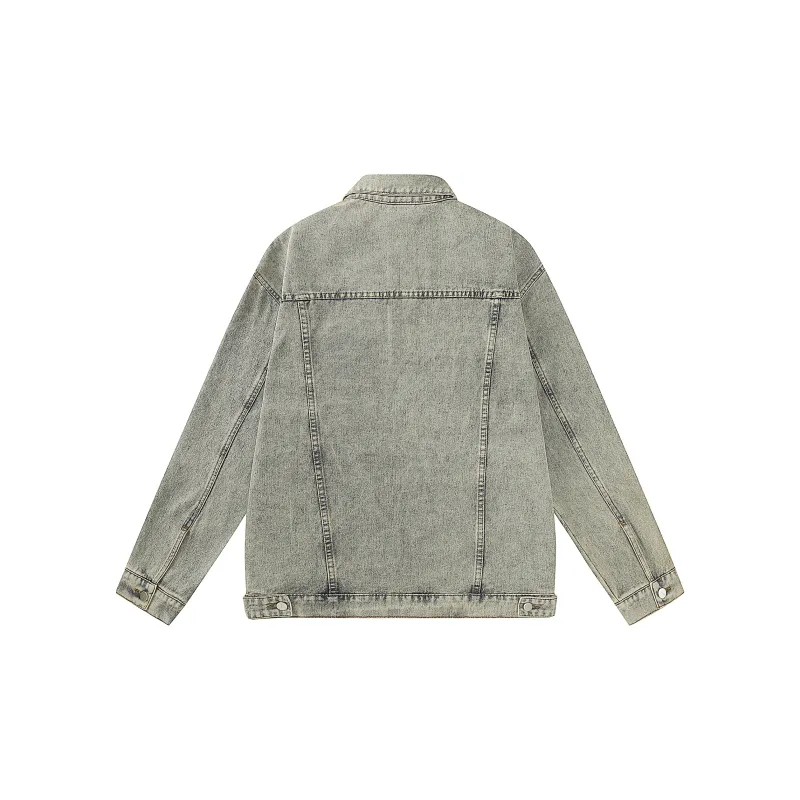 HELIPORT Denim Jacket Unisex Yellow Mud-1