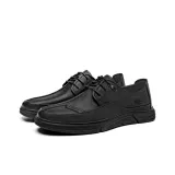 SEPTWOLVES Leather Shoes Casual Shoes Men's Black
