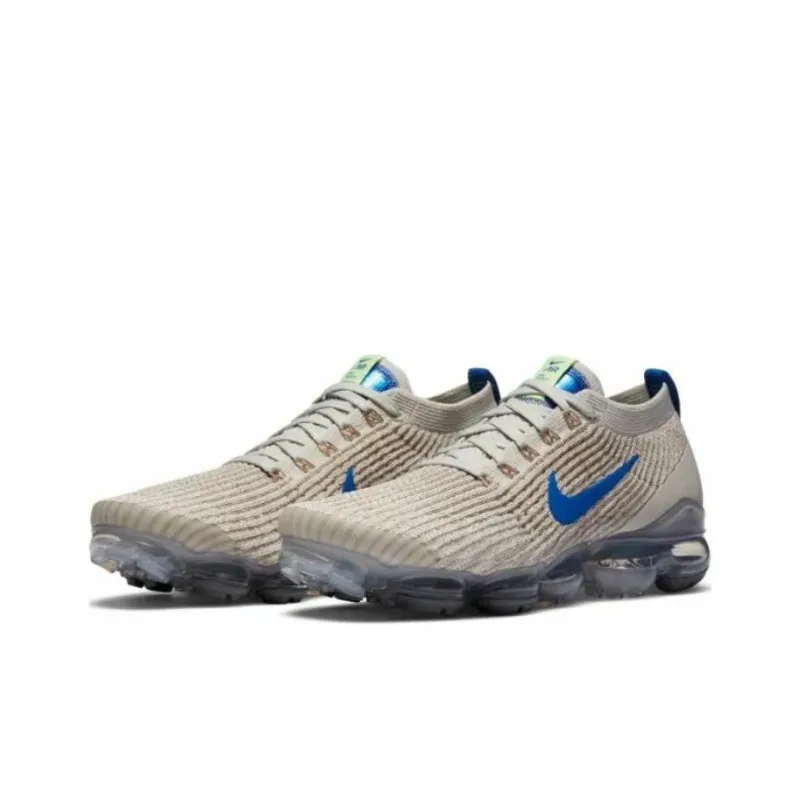 Nike Air VaporMax Flyknit 3 Light Bone Game Royal Khaki String-2