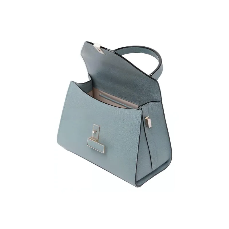 Valextra Iside Millepunte Calfskin Handbag, Shoulder Bag, Crossbody Bag Mini Women's Smolder Blue-3