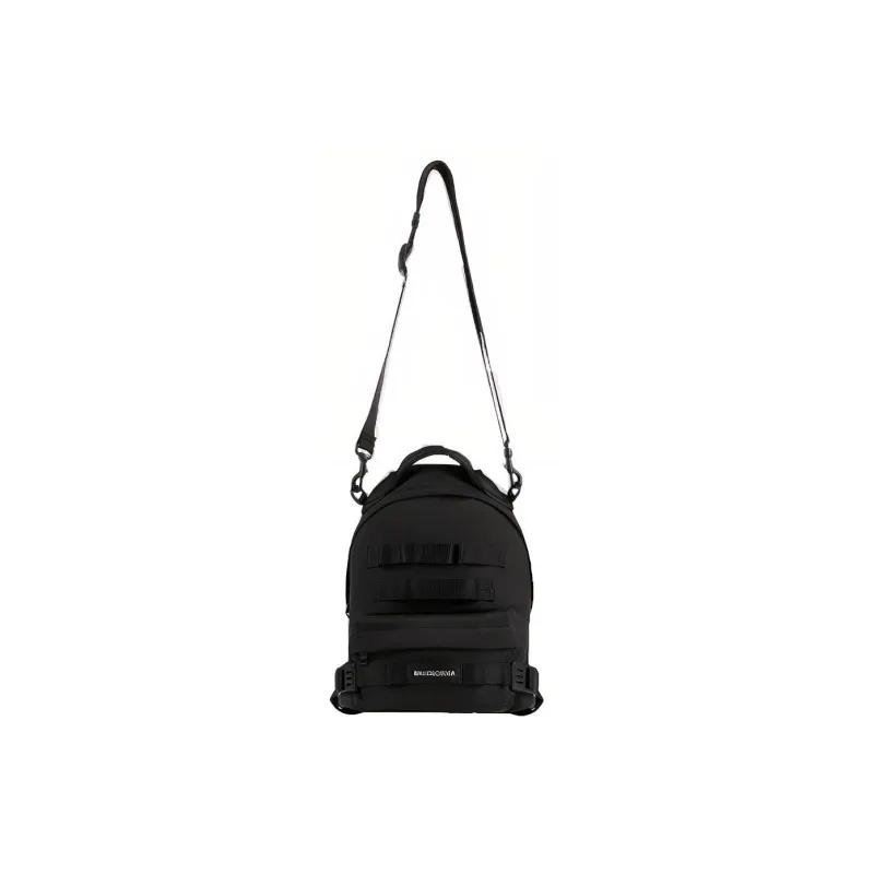 Balenciaga Army Nylon Fabric Backpack Trumpets Men's Black-2