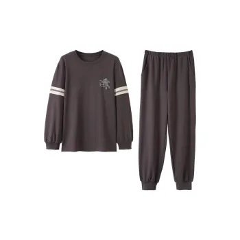 WOLFSFUL Pajama Set Men's Chocolate Brown