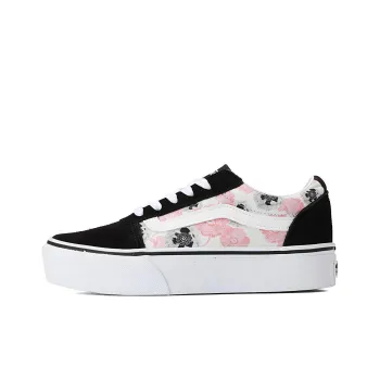 Vans Ward Platform Pink Floral 'Pink Black' Women's