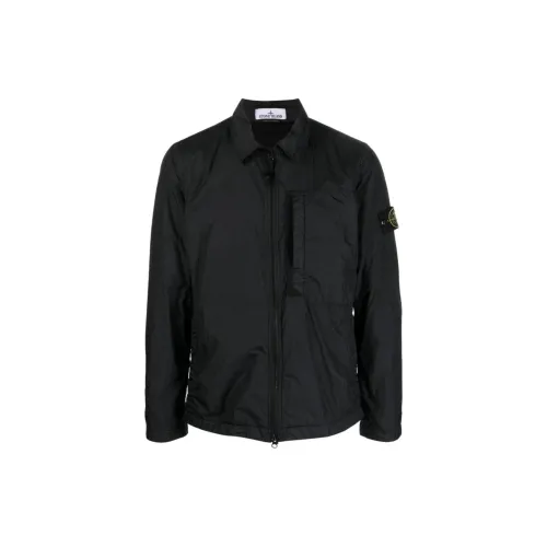 STONE ISLAND Jackets Men Black