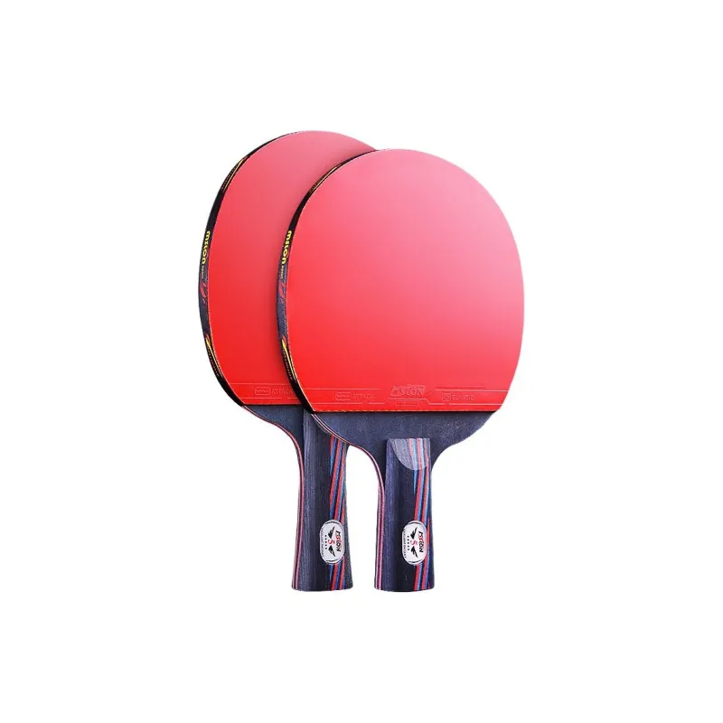 Mei Shi Long Ping Pong Paddles Kids' Ebony Wood Black Red-9