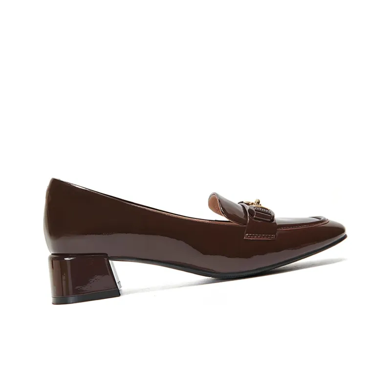 PT'SON Loafers Women's Coffee/Camel-1