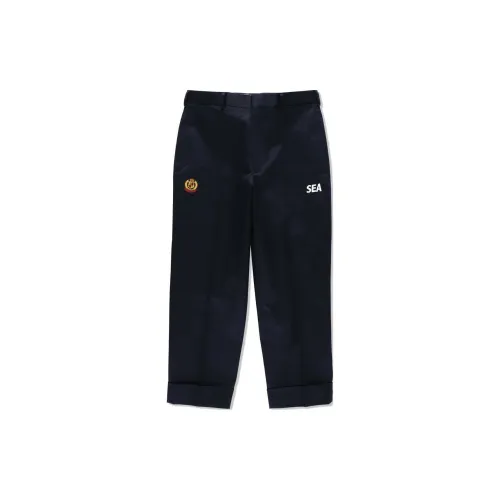 WIND AND SEA J.PRESS ORIGINALS CO-BRANDED Casual Pants Unisex Marine Blue