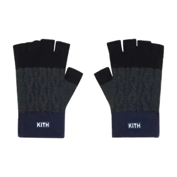 KITH Ellwood Colorblocked Fingerless Gloves