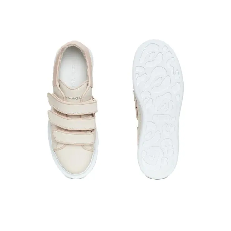 Alexander McQueen Stylish Skateboarding Shoes Women's Beige-4