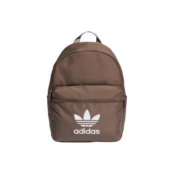Adidas Recycled Polyester Plain Weave Fabric Backpack Regular Unisex Earth Tone