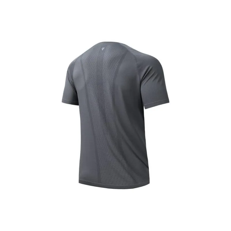 Anta Running Collection Raglan Sleeve T Shirt Men's Castle Gray-1